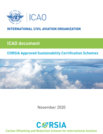 CORSIA Approved Sustainability Certification Schemes