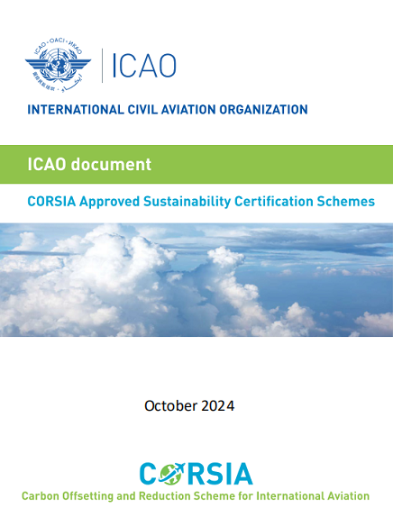 CORSIA Approved Sustainability Certification Schemes