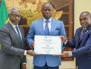 Gabon receives ICAO Council President Certificate